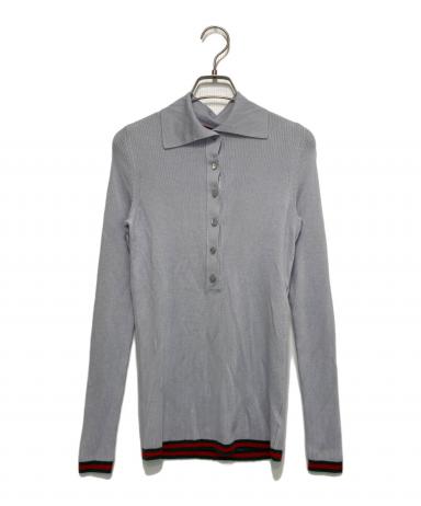 中古・古着通販】GUCCI (グッチ) シェリーライン シルクカシミヤニット 中古・古着通販】GUCCI (グッチ) シェリーライン シルクカシミヤニット