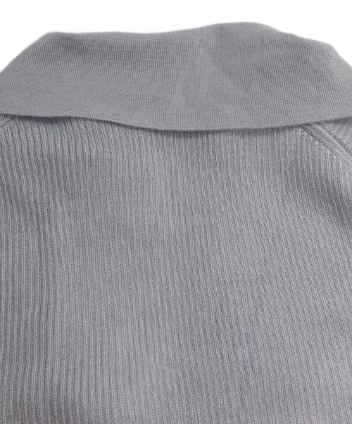 GUCCI（グッチ）GUCCI (グッチ) シェリーライン シルクカシミヤニットポロシャツ グレー サイズ:Sの古着・服飾アイテム