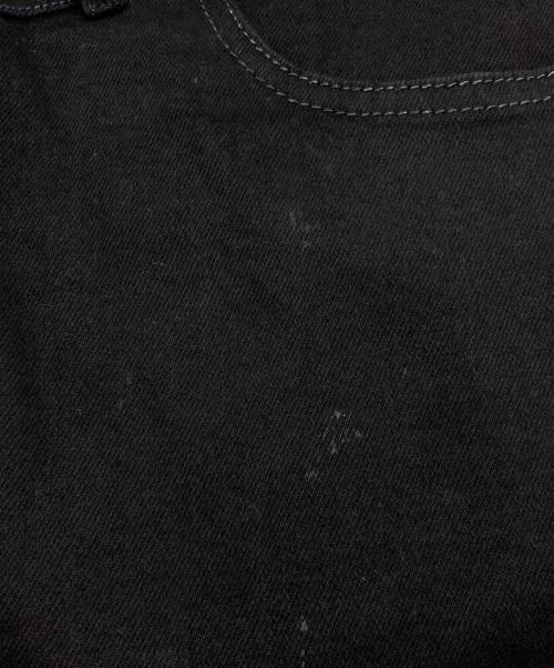 VERSACE JEANS COUTURE（ヴェルサーチ ジーンズクチュール）VERSACE JEANS COUTURE (ヴェルサーチ ジーンズクチュール) メッシュ切替ダブルバックルスカート ブラック サイズ:27の古着・服飾アイテム