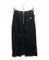 VERSACE JEANS COUTURE (ヴェルサーチ ジーンズクチュール) メッシュ切替ダブルバックルスカート ブラック サイズ:27：18000円