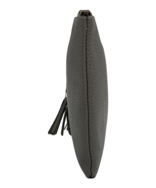 GUCCI（グッチ）GUCCI (グッチ) バンブー クラッチバッグ グレーの古着・服飾アイテム