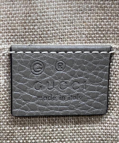 GUCCI（グッチ）GUCCI (グッチ) バンブー クラッチバッグ グレーの古着・服飾アイテム