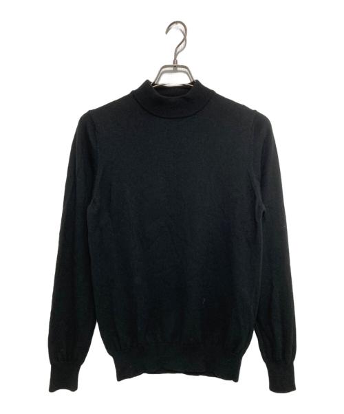 GRAN SASSO（グランサッソ）GRAN SASSO (グランサッソ) ウールモックネックニット ブラック サイズ:48の古着・服飾アイテム