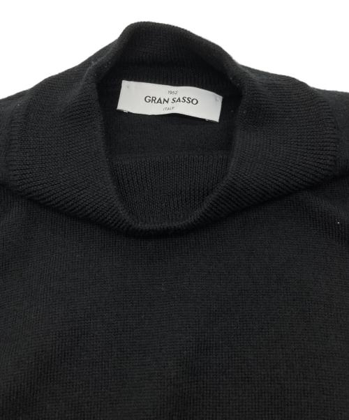 GRAN SASSO（グランサッソ）GRAN SASSO (グランサッソ) ウールモックネックニット ブラック サイズ:48の古着・服飾アイテム