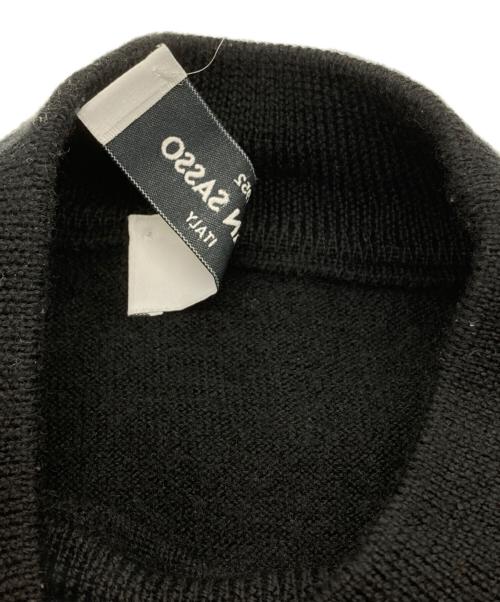 GRAN SASSO（グランサッソ）GRAN SASSO (グランサッソ) ウールモックネックニット ブラック サイズ:48の古着・服飾アイテム