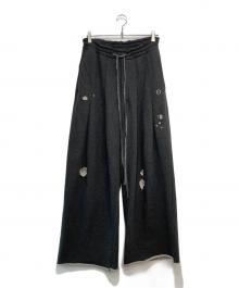 SHINYA KOZUKA（シンヤコズカ）の古着「Home Baggy Damaged Sweat Pants」｜グレー
