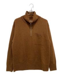 MHL（マーガレットハウエル）の古着「ハーフジップニット」｜ブラウン