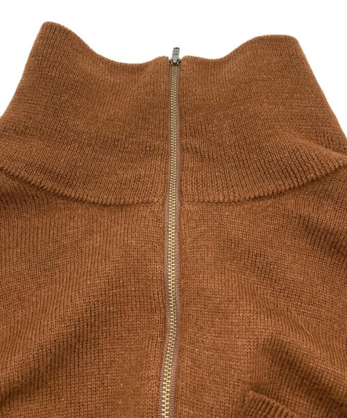 MHL（マーガレットハウエル）MHL (マーガレットハウエル) ハーフジップニット ブラウン サイズ:Mの古着・服飾アイテム