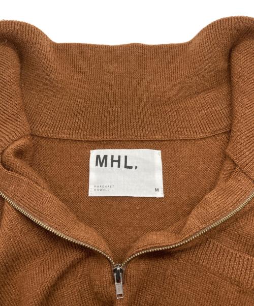 MHL（マーガレットハウエル）MHL (マーガレットハウエル) ハーフジップニット ブラウン サイズ:Mの古着・服飾アイテム