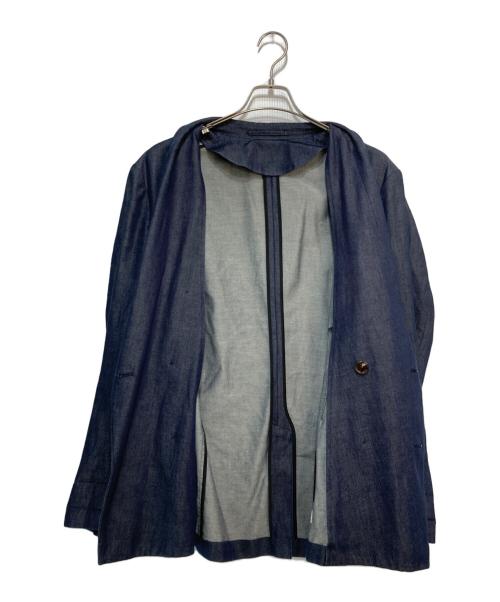 CABAN（キャバン）CABaN (キャバン) コットンデニム ダブルブレストジャケット インディゴ サイズ:Lの古着・服飾アイテム