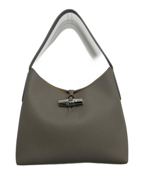 LONGCHAMP（ロンシャン）LONGCHAMP (ロンシャン) ROSEAU M HOBO BAG グレーの古着・服飾アイテム