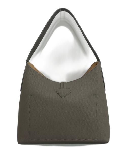 LONGCHAMP（ロンシャン）LONGCHAMP (ロンシャン) ROSEAU M HOBO BAG グレーの古着・服飾アイテム
