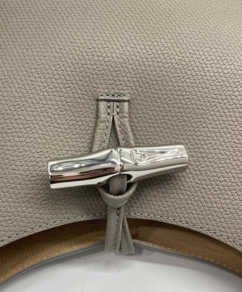 LONGCHAMP（ロンシャン）LONGCHAMP (ロンシャン) ROSEAU M HOBO BAG グレーの古着・服飾アイテム