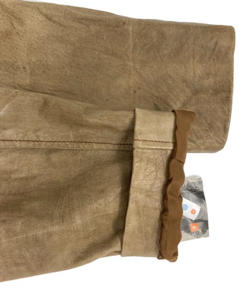 wilsons leather（ウィルソンズレザー）wilsons leather (ウィルソンズレザー) レザーミリタリージャケット ブラウン×ベージュ サイズ:Mの古着・服飾アイテム
