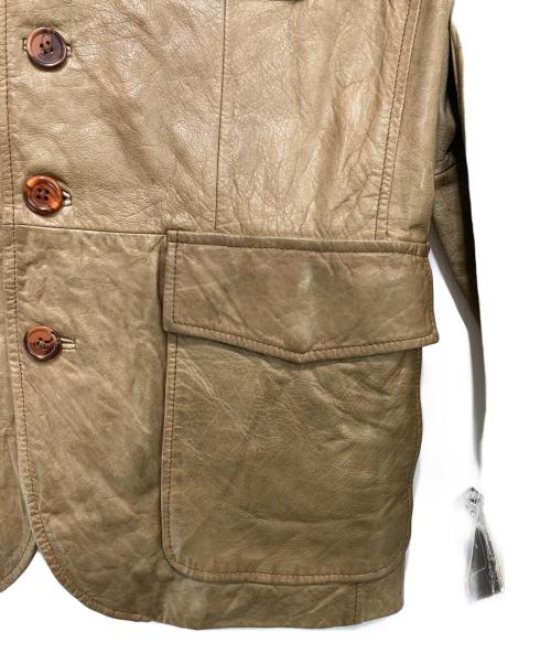 wilsons leather（ウィルソンズレザー）wilsons leather (ウィルソンズレザー) レザーミリタリージャケット ブラウン×ベージュ サイズ:Mの古着・服飾アイテム