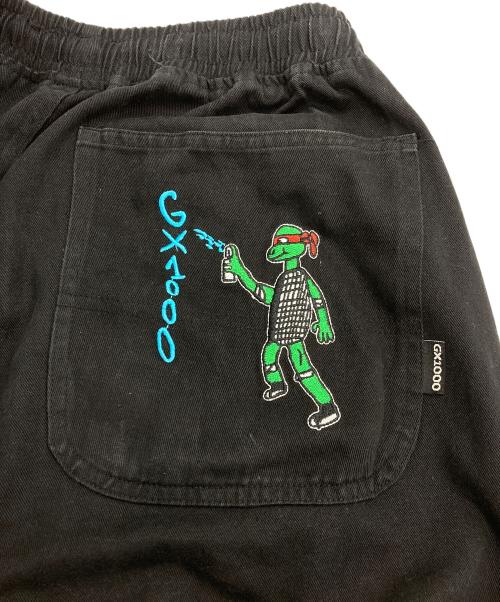 GX1000（ジーエックス）GX1000 (ジーエックス) SPRAY PAINT PANT ブラック サイズ:Ｍの古着・服飾アイテム