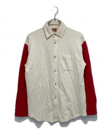 Hysteric Glamour（ヒステリックグラマー）の古着「シャツジャケット」｜アイボリー×レッド