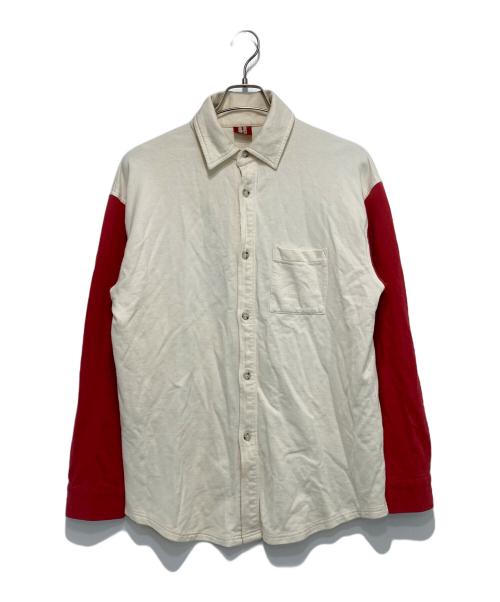 Hysteric Glamour（ヒステリックグラマー）Hysteric Glamour (ヒステリックグラマー) シャツジャケット アイボリー×レッド サイズ:FREEの古着・服飾アイテム