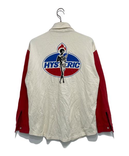 Hysteric Glamour（ヒステリックグラマー）Hysteric Glamour (ヒステリックグラマー) シャツジャケット アイボリー×レッド サイズ:FREEの古着・服飾アイテム