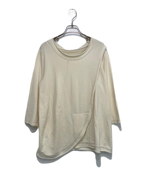 HaaT（ハート）Haat (ハート) 七分袖デザインカットソー アイボリー サイズ:3の古着・服飾アイテム