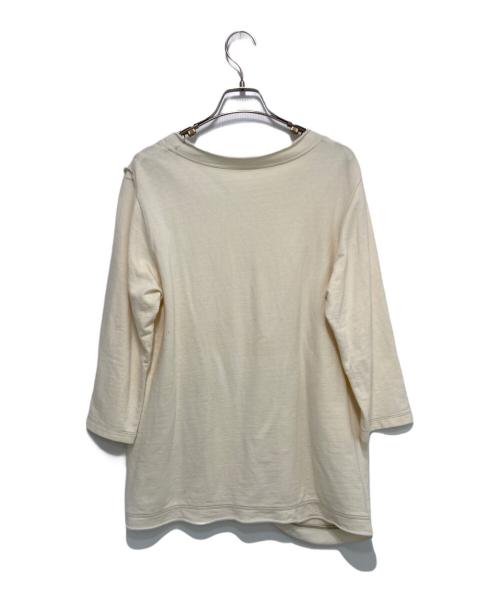 HaaT（ハート）Haat (ハート) 七分袖デザインカットソー アイボリー サイズ:3の古着・服飾アイテム