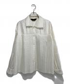 tricot COMME des GARCONSトリココムデギャルソン）の古着「90ｓ プリーツシャツ」｜ホワイト