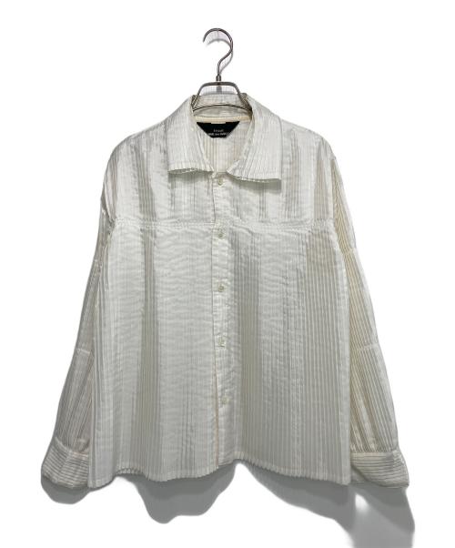 tricot COMME des GARCONS（トリココムデギャルソン）tricot COMME des GARCONS (トリココムデギャルソン) 90ｓ プリーツシャツ ホワイト サイズ:記載なしの古着・服飾アイテム