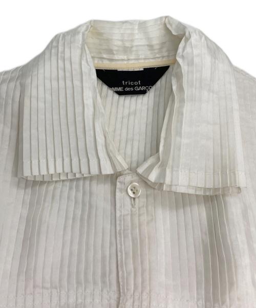 tricot COMME des GARCONS（トリココムデギャルソン）tricot COMME des GARCONS (トリココムデギャルソン) 90ｓ プリーツシャツ ホワイト サイズ:記載なしの古着・服飾アイテム