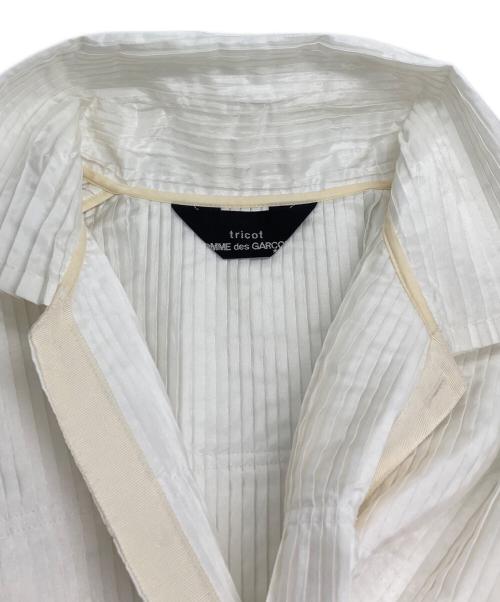 tricot COMME des GARCONS（トリココムデギャルソン）tricot COMME des GARCONS (トリココムデギャルソン) 90ｓ プリーツシャツ ホワイト サイズ:記載なしの古着・服飾アイテム