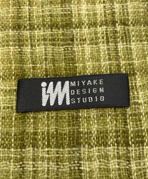 im MIYAKE DESIGN STUDIO（イッセイミヤケデザインスタジオ）im MIYAKE DESIGN STUDIO (イッセイミヤケデザインスタジオ) チェックストール グリーンの古着・服飾アイテム