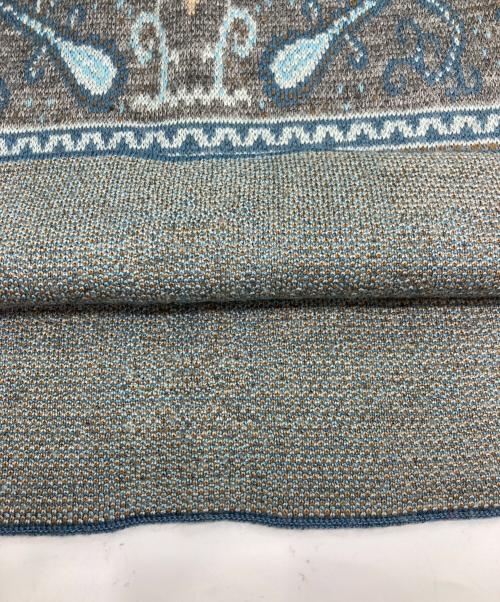 ETRO（エトロ）ETRO (エトロ) ペイズリーストール ブルーの古着・服飾アイテム