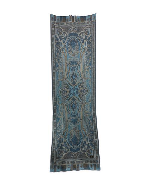 ETRO（エトロ）ETRO (エトロ) ペイズリーストール ブルーの古着・服飾アイテム
