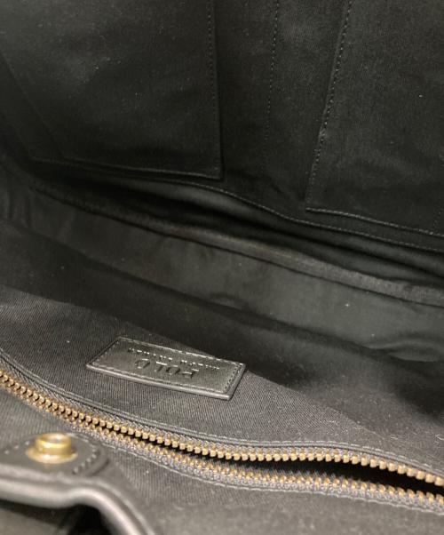 POLO RALPH LAUREN（ポロ・ラルフローレン）POLO RALPH LAUREN (ポロ・ラルフローレン) バイカラー 2WAY ビジネスバッグ ブラック×ブラウンの古着・服飾アイテム