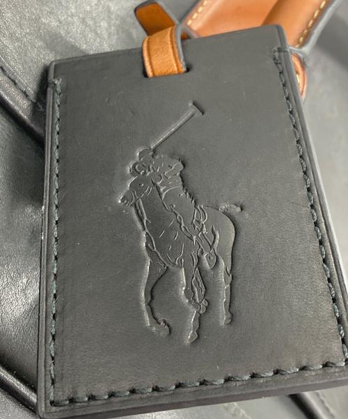POLO RALPH LAUREN（ポロ・ラルフローレン）POLO RALPH LAUREN (ポロ・ラルフローレン) バイカラー 2WAY ビジネスバッグ ブラック×ブラウンの古着・服飾アイテム