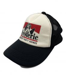 Hysteric Glamour（ヒステリックグラマー）の古着「GUITAR GIRL メッシュキャップ」｜ブラック
