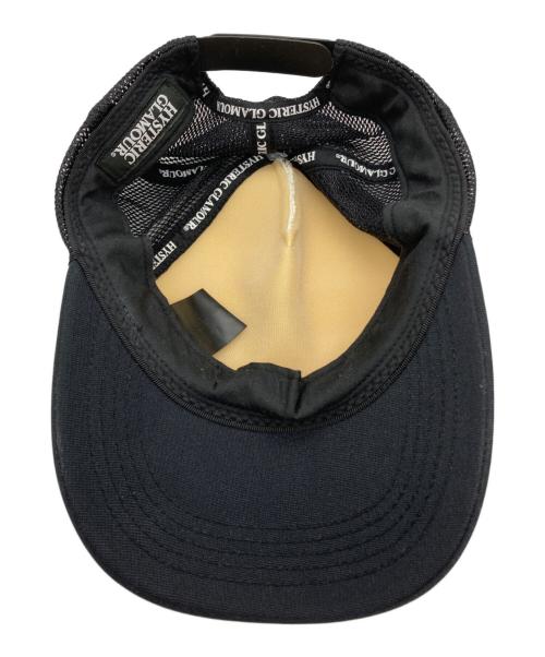 Hysteric Glamour（ヒステリックグラマー）Hysteric Glamour (ヒステリックグラマー) GUITAR GIRL メッシュキャップ ブラック サイズ:FREEの古着・服飾アイテム