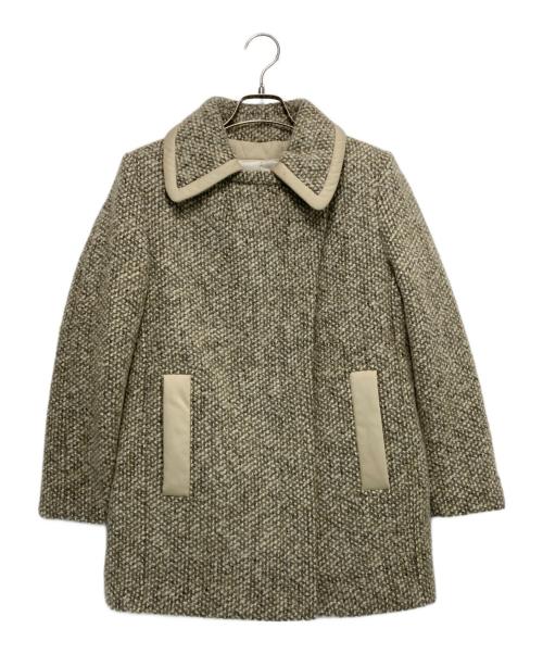 SEE BY CHLOE（シーバイクロエ）SEE BY CHLOE (シーバイクロエ) 中綿ツイードジップコート ベージュ サイズ:SIZE 34の古着・服飾アイテム
