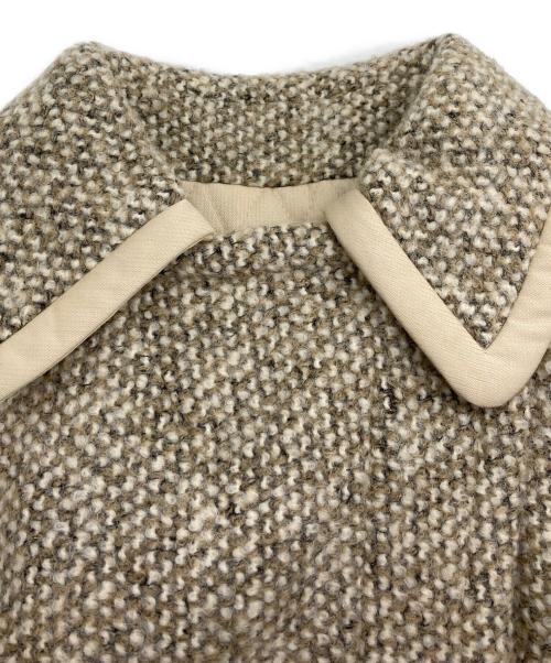 SEE BY CHLOE（シーバイクロエ）SEE BY CHLOE (シーバイクロエ) 中綿ツイードジップコート ベージュ サイズ:SIZE 34の古着・服飾アイテム