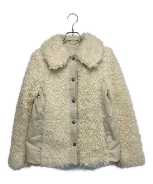 SEE BY CHLOE（シーバイクロエ）SEE BY CHLOE (シーバイクロエ) 切替ボア中綿ジャケット オフホワイト サイズ:SIZE 34の古着・服飾アイテム