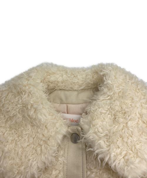 SEE BY CHLOE（シーバイクロエ）SEE BY CHLOE (シーバイクロエ) 切替ボア中綿ジャケット オフホワイト サイズ:SIZE 34の古着・服飾アイテム