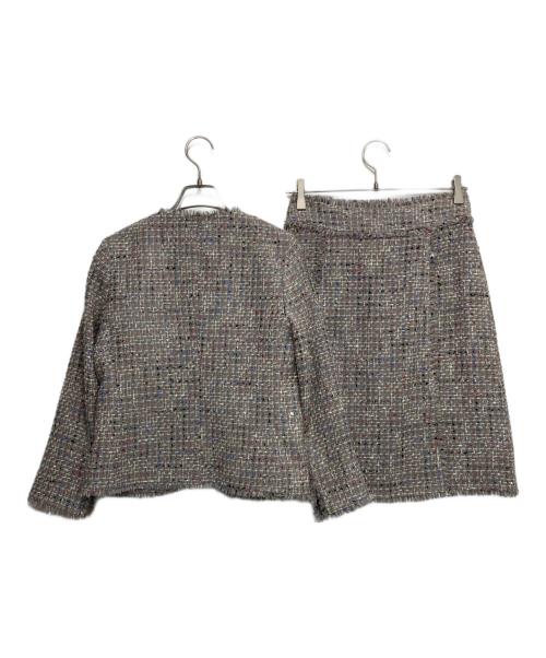 theory（セオリー）theory (セオリー) ツイードセットアップスカート グレー サイズ:00の古着・服飾アイテム