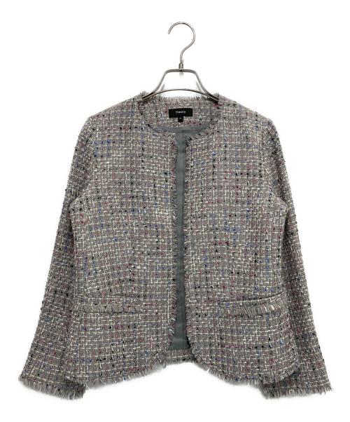 theory（セオリー）theory (セオリー) ツイードセットアップスカート グレー サイズ:00の古着・服飾アイテム