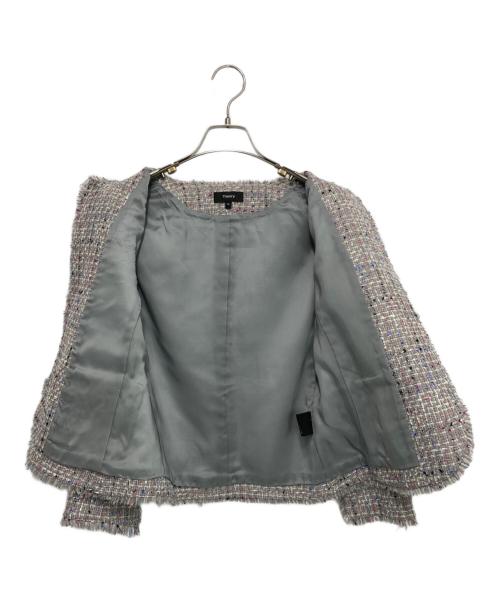 theory（セオリー）theory (セオリー) ツイードセットアップスカート グレー サイズ:00の古着・服飾アイテム