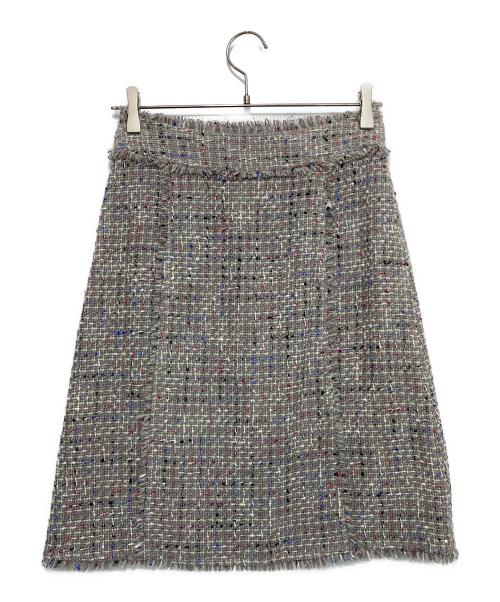 theory（セオリー）theory (セオリー) ツイードセットアップスカート グレー サイズ:00の古着・服飾アイテム