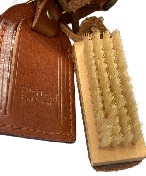 POLO RALPH LAUREN（ポロ・ラルフローレン）POLO RALPH LAUREN (ポロ・ラルフローレン) 2WAY タータンチェック ボストンバッグ ブラウン×ブラックの古着・服飾アイテム