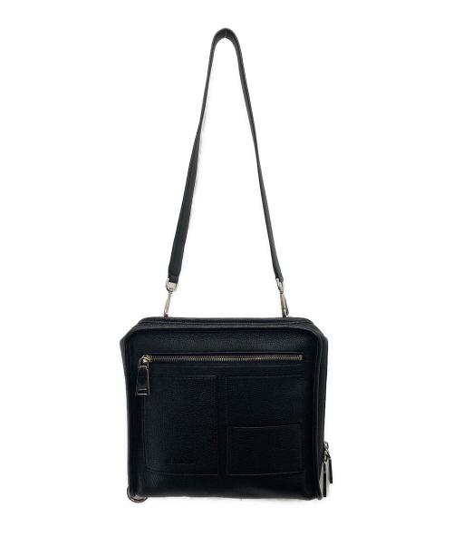 JIL SANDER（ジルサンダー）JIL SANDER (ジルサンダー) オールレザー4WAYバッグ ブラックの古着・服飾アイテム