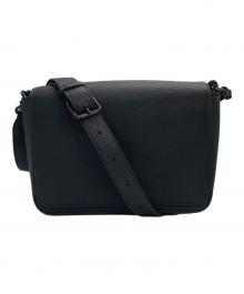 COACH（コーチ）の古着「レザーメッセンジャーバッグ」｜ブラック