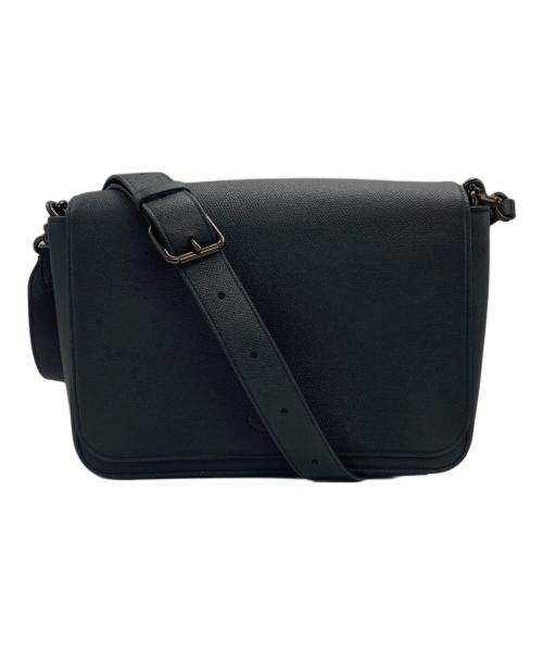 COACH（コーチ）COACH (コーチ) レザーメッセンジャーバッグ ブラックの古着・服飾アイテム