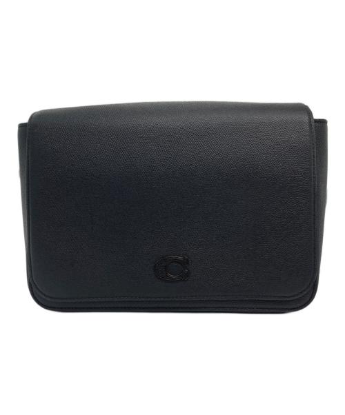 COACH（コーチ）COACH (コーチ) レザーメッセンジャーバッグ ブラックの古着・服飾アイテム