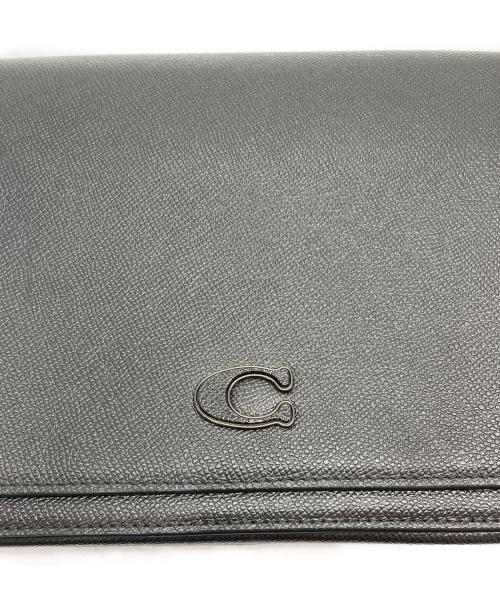 COACH（コーチ）COACH (コーチ) レザーメッセンジャーバッグ ブラックの古着・服飾アイテム